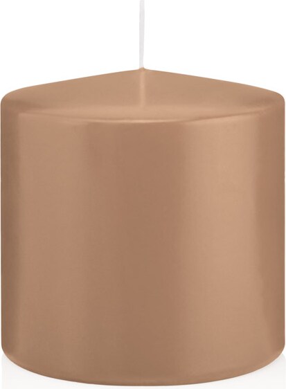 Stumpenkerzen Caramel Ø 98 x 100 mm, 6 Stück