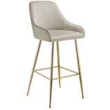 thumbnail of tectake Sgabello da bar Avane con schienale, imbottito, effetto velluto - Set di 4 - 405880