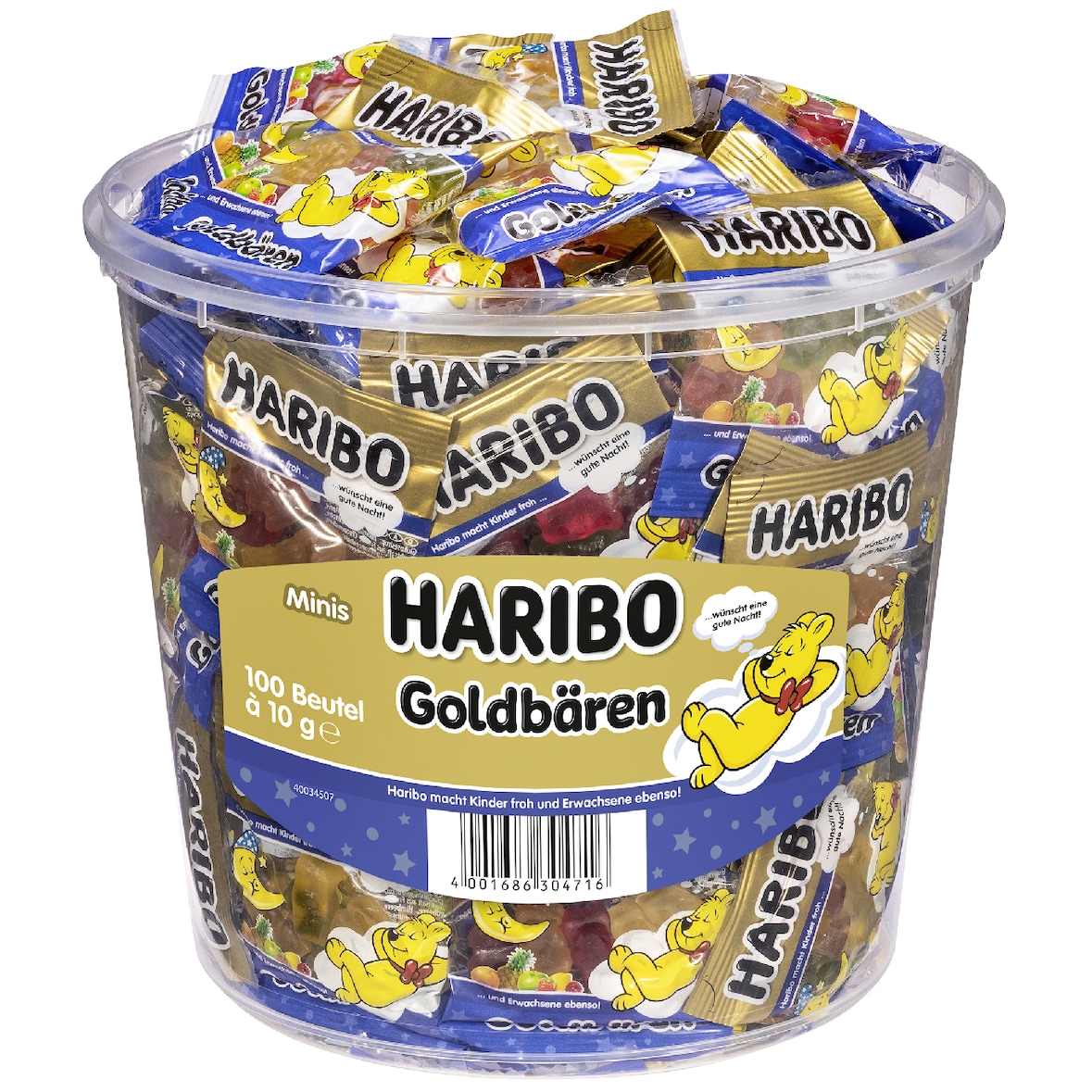 Haribo Goldbären Gute Nacht 100 Minibeutel (1 kg)