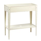 thumbnail of Mueble macetero Vintage Blanco Retro de aluminio para jardín y exterior ROMERO GARDEN