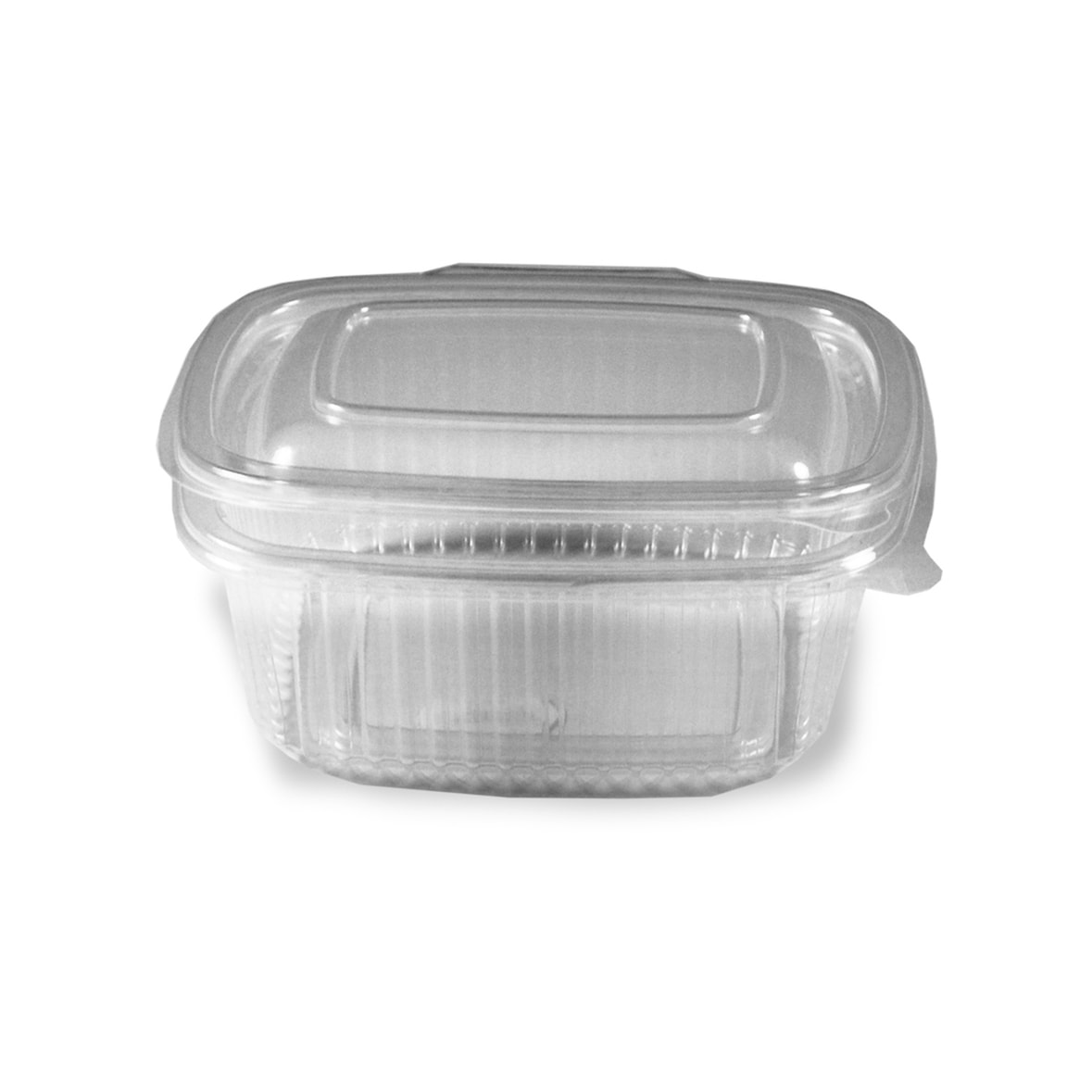 250x Feinkostbecher klar mit angehängtem Deckel 500 ml PP