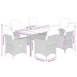 thumbnail of vidaXL 7-tlg. Garten-Essgruppe mit Kissen Beige Poly Rattan