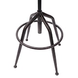 thumbnail of Taburete de bar HWC-H10f, taburete de bar taburete de mostrador taburete giratorio, regulable en altura Aspecto ante industrial ~ vintage marrón