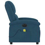 thumbnail of vidaXL Massagesessel Elektrisch Blau Samt