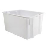 thumbnail of Cassa chiusa in PEHD (Polietilene ad alta densità) sovrapponibile ed impilabile idonea al contatto con alimenti - Capacità 65 litri - Bianco neutro