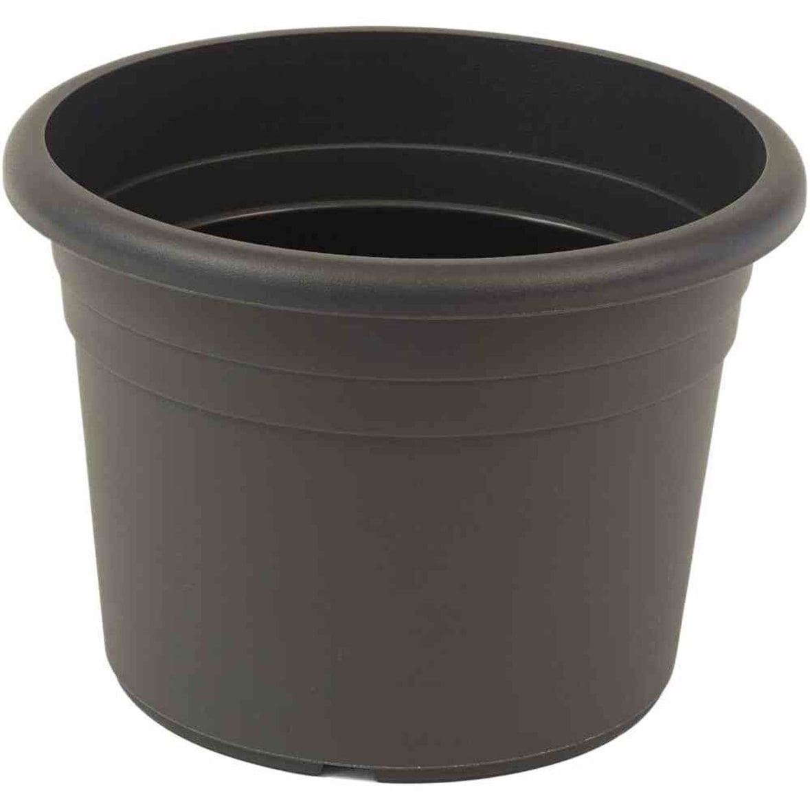 Topf CILINDRO Ø 30 x 21,5 cm, anthrazit Rundes Kunststoffgefäß mit Bodenlöchern rund Anthrazit 30