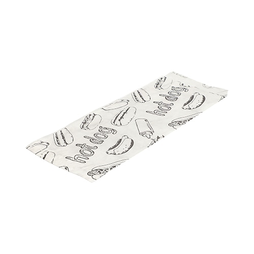 1 lots de 1000 Sachets à hot dog 21 cm x 8,5 cm blanc