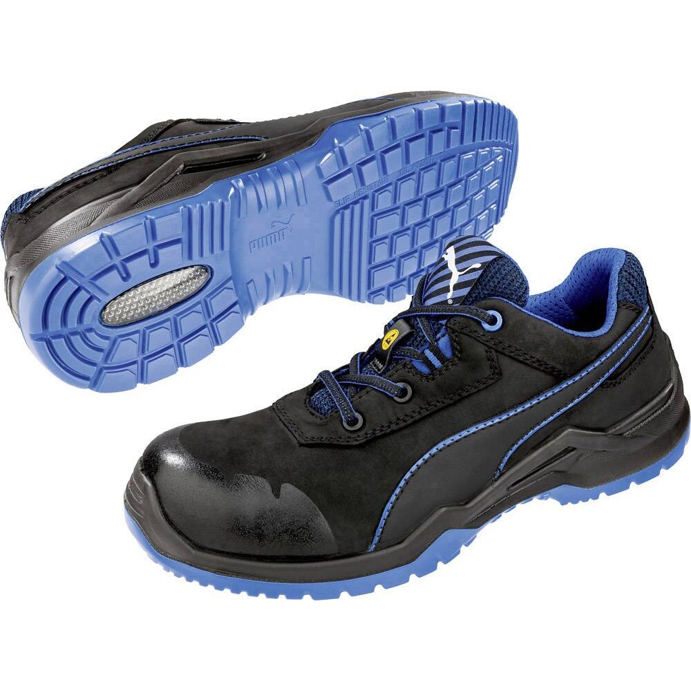 PUMA Safety Argon Blue Low 644220-48 ESD Sicherheitsschuh S3 Schuhgröße (EU): 48 Schwarz, Blau 1 St.