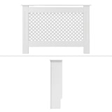 thumbnail of ECD Germany Heizkörperverkleidung Wabenmuster 112x19x82 cm Weiß, MDF lackiert, Heizungsverkleidung Heizkörperabdeckung für Wohnzimmer & Schlafzimmer
