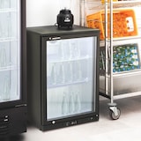 thumbnail of GastroHero Barkühlschrank ECO 130 schwarz 138 Liter Getränkekühlschrank unterbaufähig LED Umluftkühlung Glastür