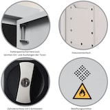 thumbnail of PROREGAL Gefahrstoffschrank Snake| HxBxT 195x92x42 cm | Grau