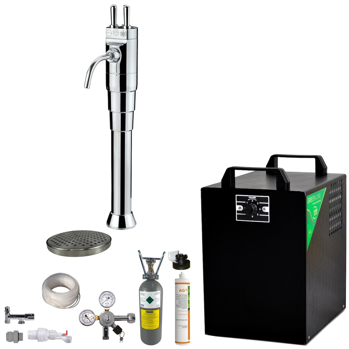 BieTal® Tafelwassergerät BT-25U Sprudelwasser Zapfstelle Classic Hebel & Filter