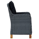 thumbnail of Helloshop26 - Conjunto de comedor de jardín exterior de 5 piezas muebles gris oscuro 02_0013806