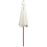 thumbnail of vidaXL Parasol 270×270 cm houten paal crème wit