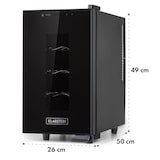 thumbnail of Klarstein Bellevin 8 Uno Weinkühlschrank 23 Liter 11-18 °C LED Touch SingleZone Schwarz