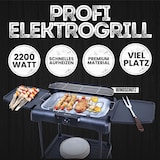 thumbnail of Sommertal BBQ231 Elektrogrill | Balkongrill | 2200W | 2in1 Tischgrill mit Standfuß | Stufenloser Temperaturregler