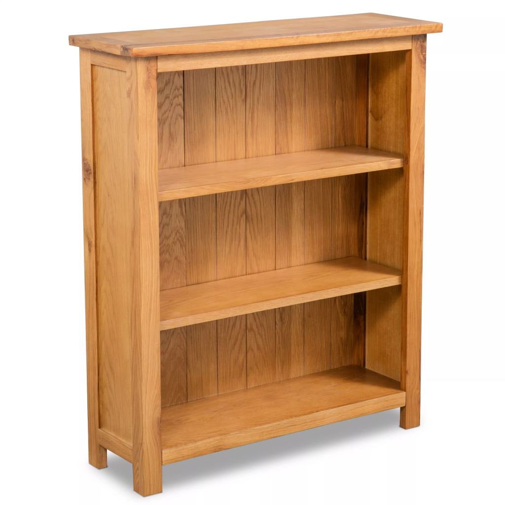 Helloshop26 - Étagère meuble design bibliothèque 82cm bois de chêne massif 2702020/2