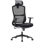 thumbnail of ZIK Silla de oficina giratoria ergonómica Reposacabezas y reposabrazos ajustables en altura, soporte lumbar - Negro