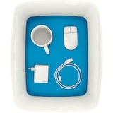 thumbnail of Aufbewahrungsbox MyBox Groß A4 mit Deckel ABS blau metalic Packung mit 4 Stück