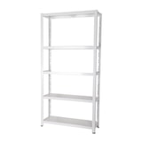 thumbnail of Archivregal 180x90x30 cm 55 Ordner 5 HDF Holzboden 175 KG/Boden weiß SZAGATO Metallregal Fachbodenregal Lagerregal Metall Fachboden Regal