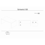 thumbnail of SARMOG SCRIVANIA L150 IN KIT  in truciolare nobilitato color olmo chiaro