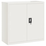 thumbnail of vidaXL Aktenschrank Weiß 90x40x130 cm Stahl