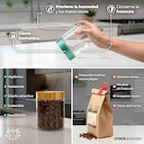 thumbnail of LG Luxury & Grace Tarros de Conservación Pack 6 (0,5 L, 13×8,5 cm) – Herméticos para Vacío – Tapa en Blanco Perla