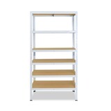thumbnail of shelfplaza HOME 180x75x50 cm Schwerlastregal in weiß mit 6 Böden und 145 kg Traglast pro Boden