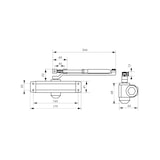 thumbnail of Ferme-porte hydraulique réversible noir force 3