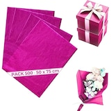 thumbnail of Seidenpapier Beerenrosa 50x75 cm – 500-Blatt-Packung für Geschenke, Blumendeko, Feiern, Andenken und kreative Verpackungen