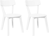 thumbnail of vidaXL Esszimmerstühle 2 Stk. Weiß Massivholz Gummibaum