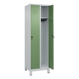 thumbnail of C+P Spind Classic PLUS, Füße, 2 Abteile, 1950x600x500mm, 7035/6011