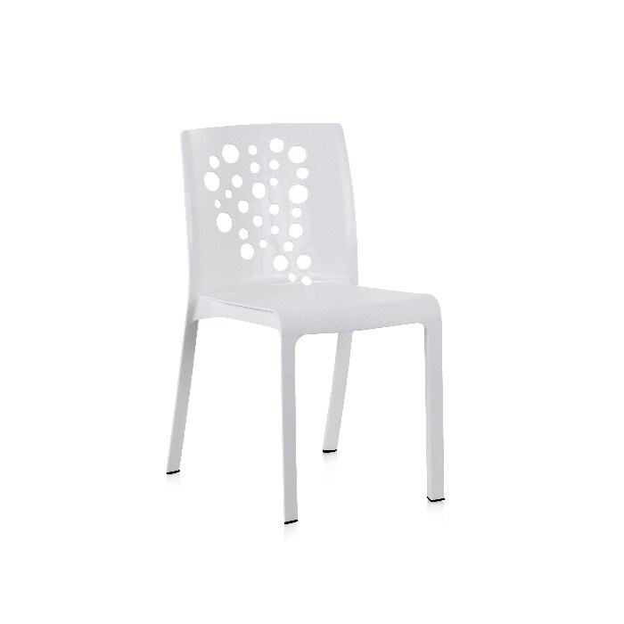 SHAF Silla Cocktail Blanca Pack 6