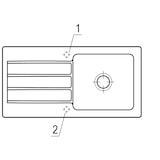 thumbnail of Villeroy&Boch Spülbecken, Küchenspüle Architectura 60 Crema CeramicPlus 1000x510mm, Unterschrankbreite 60 cm