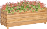 thumbnail of vidaXL Hochbeet 100x40x38 cm Massivholz Teak und Stahl