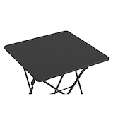 thumbnail of METRO PROFESSIONAL Bistroset klappbar Trigo, 3-tlg., Stahl, 1 Esstisch, 2 Stühle, dunkelgrau