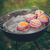 thumbnail of Relaxdays Aluschalen rund, 100er Set, HxD: 2,5 x 27,5 cm, Backform Linzertorte, Tropfschalen indirektes Grillen, silber