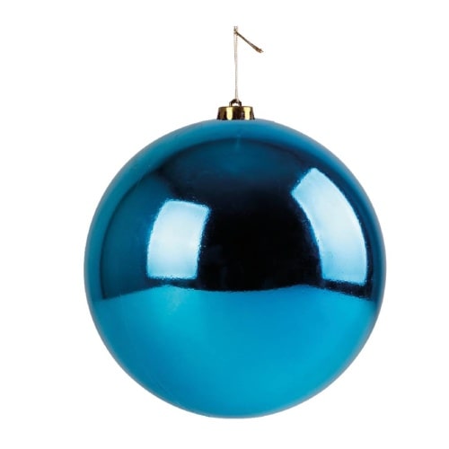 Christbaumkugel petrol Weihnachtskugel ⌀ 30 cm Baumschmuck Deko-Kugel glänzend : Petrol : ⌀ 30 cm
