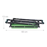 thumbnail of Relaxdays Kniebank für Gartenarbeit, klappbar, gepolstert, gelenkschonende Kniehilfe, Taschen, bis 150kg, schwarz/grün