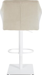 thumbnail of CHEFGASTRO Barhocker PHILADELPHIA Weiß Cord HxBxT 88x64x45cm Cord Creme Barstuhl