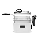 thumbnail of Kitchencook - Friteuse 3l Inox Semi Pro - 2100w - Couvercle Avec Fenêtre - Rangement Compact - Pieds Antidérapants