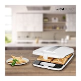 thumbnail of Clatronic ST 3629 Sandwichera, 4 Sandwiches, Placas Antiadherentes, Regulador Temperatura, Tostado Perfecto 1200W Blanco