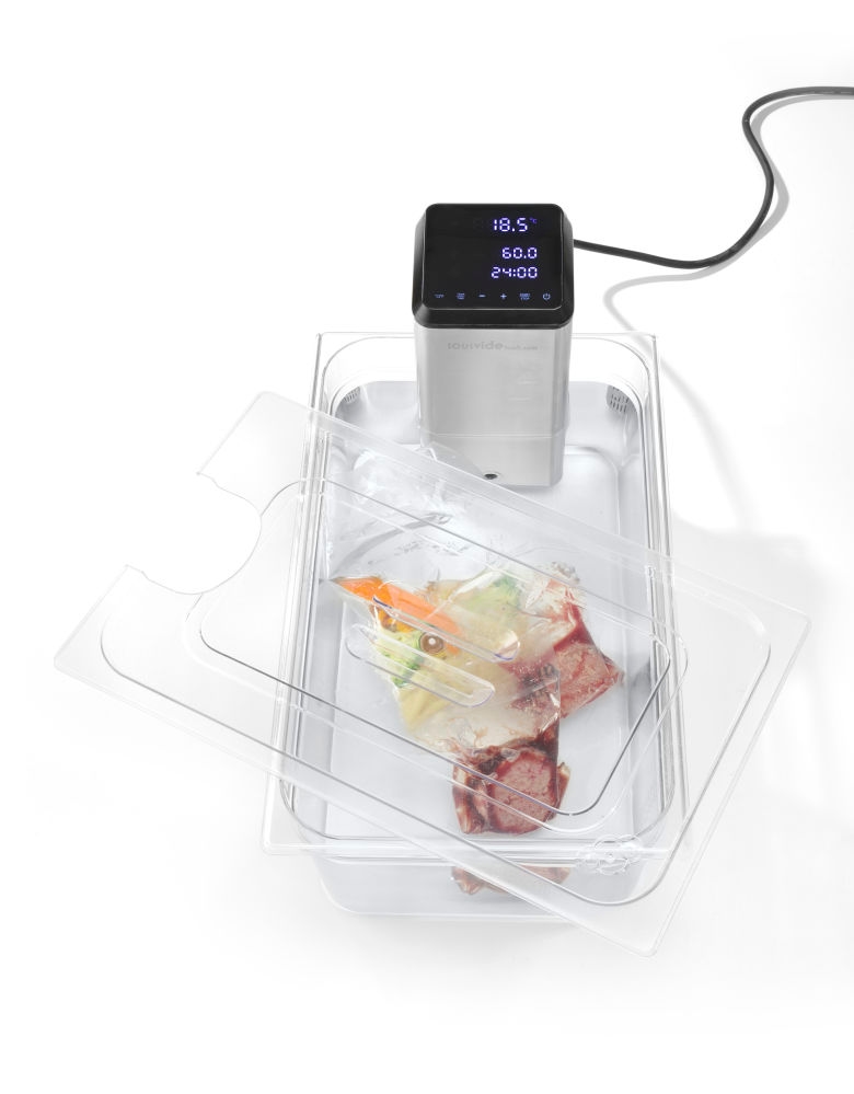 Hendi Gastronorm-Deckel mit Sous-Vide-Stick-Aussparung, 530x325 mm