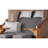 thumbnail of Strandkorb Komplettset - bene living - Schleswig Pinie - PE mokka - Modell 558