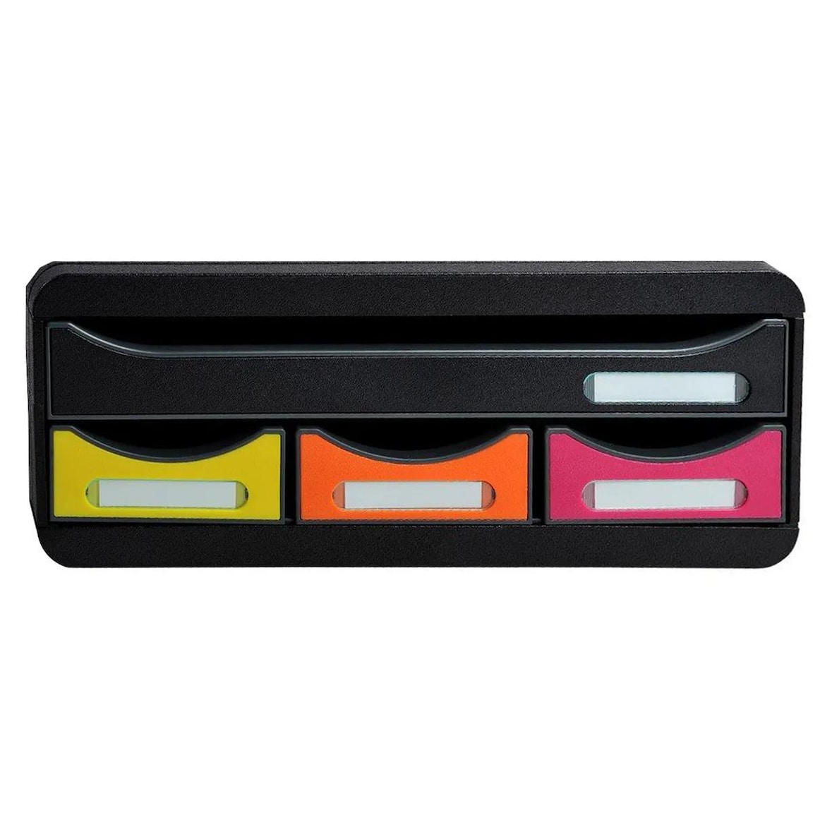 Exacompta 319798D 1x TOOLBOX MINI 4 Schubladen Black Office - Regenbogen