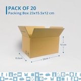 thumbnail of 20 Kartonschachteln 23 x 15,5 x 12 cm - Versandschachteln, Verpackungen, Kleinsendungen