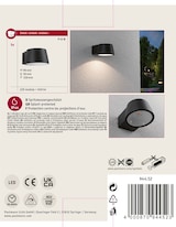 thumbnail of Paulmann LED Außenwandleuchte Capea   IP44  96x128mm 3000K 6W 500lm 230V 98° Anthrazit Aluminium 94452