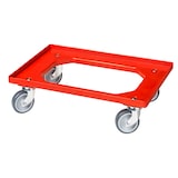 thumbnail of 10 Stück Transportroller für Kisten 60 x 40 cm mit 4 Lenkrollen in Rot