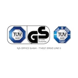 thumbnail of Sedia da ufficio / Sedia girevole ERGO LINE II tessuto nero hjh OFFICE