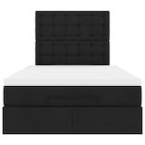 thumbnail of vidaXL Ottoman-Bett mit Matratze & LEDs Schwarz 120x190 cm Stoff
